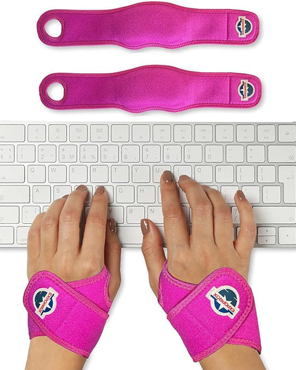 Wrist Rest Pads-Ergonomic Mouse and Keyboard Support-Tension.Adjustable Fit with Padded Comfort.