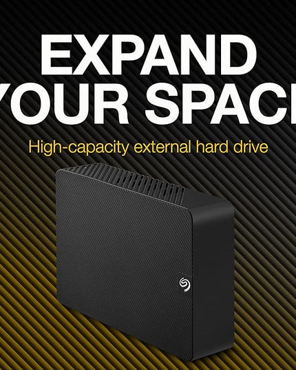 Seagate Expansion 12TB External Hard Drive HDD - USB 3.0, with Rescue Data Recovery Services (STKP12000400)