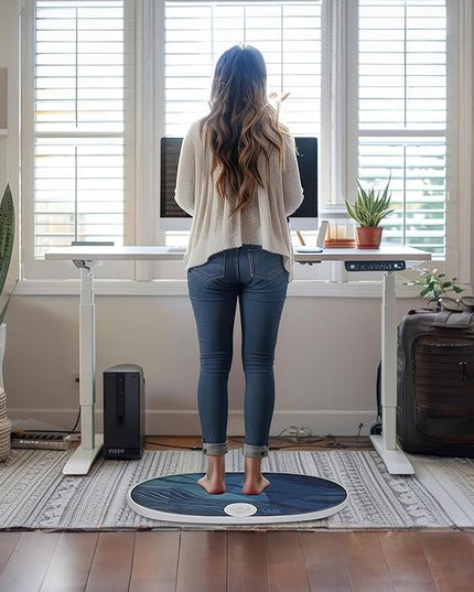 Wurf Board by JumpSport (Santa Cruz or Maui style) | Curved Air-Spring Anti-Fatigue Mat for Standing Desk Users | Stress-Relieving Desk Accessory | Comfort In Motion