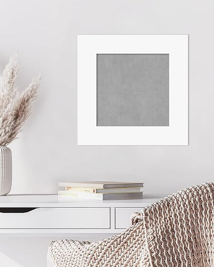 Amanti Art White Framed Magnetic Board 17x17 X-Small Vision Board for use with Magnets, 100% Metal Sheet to Display Items as Office Decor or for Home Organization in mudroom, Kitchen or Kids Room