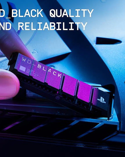 WD_BLACK 1TB SN850P NVMe M.2 SSD Officially Licensed Storage Expansion for PS5 Consoles, up to 7,300MB/s, with heatsink - WDBBYV0010BNC-WRSN