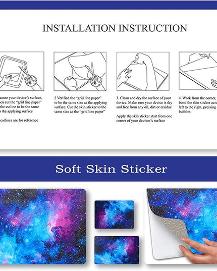 ToLuLu Laptop Skin Sticker Decal, 12" to 15.6" inch Laptop Vinyl Skin Sticker Cover Art Protector, Nebula Galaxy