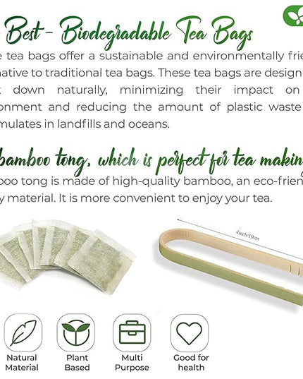 FreshDrinkUS, Premium 75 Horsetail Leaf Tea Bags, 100% Natural & Pure from Horsetail Loose Leaves Herbal Tea. Made with Natural Material Tea Bags. No Sugar, No Caffeine, No Gluten, Vegan.
