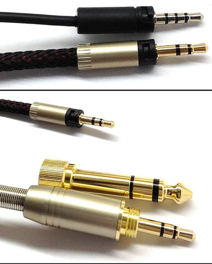 NewFantasia Replacement Audio Upgrade Cable Compatible with Sennheiser Momentum, Momentum 2.0, HD1 Over-Ear On-Ear Headphones 1.5meters/4.9feet