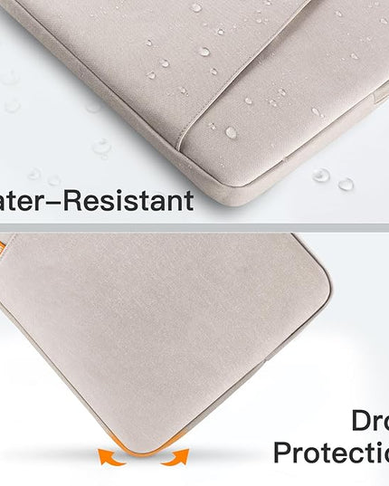 JETech Laptop Sleeve for 13-14Inch MacBook Air/Pro (M5/M4/M3/M2/M1) 2020-2025, 13-13.6 Inch Notebook, Waterproof Shock Resistant Bag Case with Accessory Pocket (Starlight)