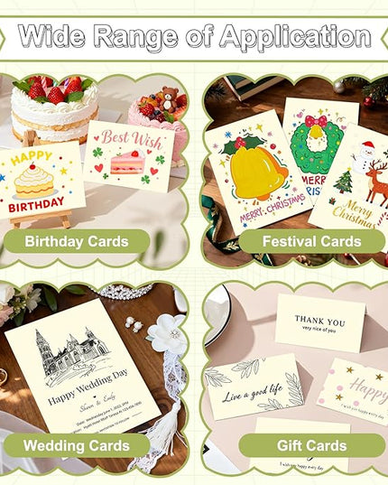 40 Sheets Cardstock 8.5x11, 65lb Cream Card Stock, Construction Paper, 180gsm Thick Printer Paper for Printing, Painting, Card Making, Kids School Supplies,Party Decorations