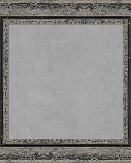 Amanti Art Black Framed Magnetic Board 16x16 X-Small Vision Board for use with Magnets, 100% Metal Sheet to Display Items as Office Decor or for Home Organization in mudroom, Kitchen or Kids Room