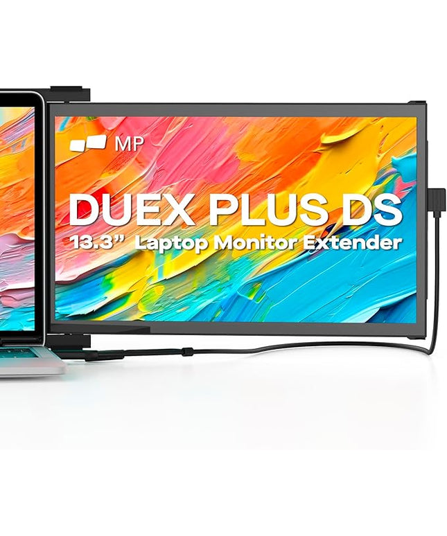 Portable Monitor for Laptops, New Mobile Pixels Duex Plus DS 13.3" FHD 1080P Laptops Screen Extender, USB Type-C/HDMI Plug and Play Laptop Extended Monitor, Windows/macOS/Android/Switch Compatible