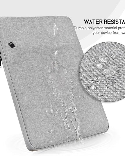 14 inch Laptop Sleeve Case for HP Lenovo Dell ASUS Acer Chromebook 14, HP Stream 14, Dell XPS 15, Inspiron 14, Lenovo ideapad 14, Asus Zenbook 14, Razer Blade 15 Water-Resistant Computer Bag -Grey