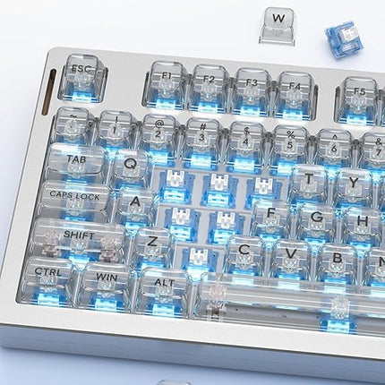 Outemu Ice Blue V3 Switch,3-pin 40gf Pre-lubed Dustproof Clicky Switches,Keyboard Clickers for 3D Prints,Suitable for MX Mechanical Gaming Keyboards(90Pcs)