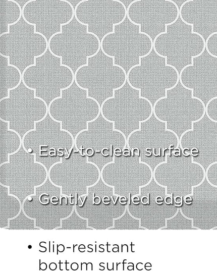 GelPro Elite Premier Anti-Fatigue Kitchen Comfort Floor Mat, 20x72, Trellis Grey Haze Stain Resistant Surface with Therapeutic Gel and Energy-Return Foam for Health & Wellness