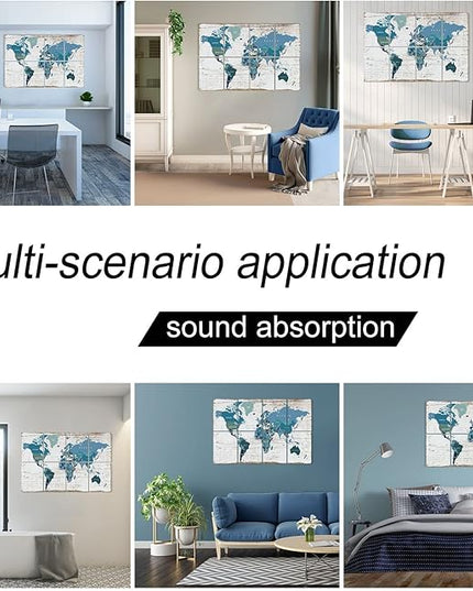 YPY Soundproof Wall Panels Acoustic Padding: Sound Proof Panel Acoustic Treatment for Studio Office Home 8 Pack 48x32 Inches