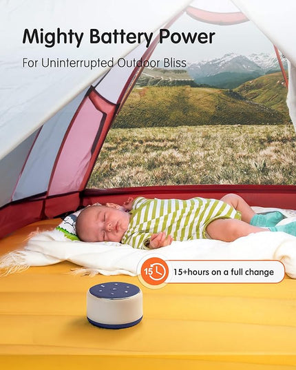 FamiSym Sleep Sound Machine for Babies Kids Adults - Rechargeable White Noise Machine for Sleeping with Night Light, 34 Soothing Sounds, Nursery Decor Baby Lullaby Machine, Registry Gift