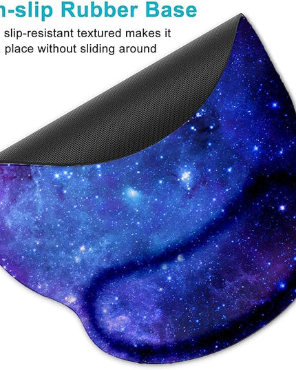 Lateefah Mouse Pad with Wrist Rest, 3-in-1 Gaming Mouse Pad, Keyboard Wrist Rest, Ergonomic Memory Foam Mousepad with Wrist Support for Computer Keyboard