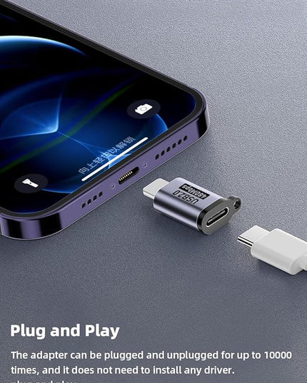 USB C to Micro USB/Mini USB/Lighting Adapter, Light-ning to USB C/Micro USB Converter, Micro USB 2.0 to Type C/Lighting/Mini USB Connector (8 Pack)