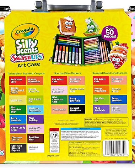 Crayola Silly Scents Mini Inspiration Art Case, Scented Crayons & Markers Set, Art Kit for Kids, Coloring Supplies, Travel Gifts for Kids, Ages 4+