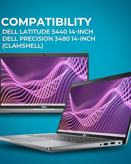 Gumdrop Droptech Hard Shell Laptop Case ONLY Compatible with Dell Latitude 5440|5450 Precision 3480 Clamshell 13.5 inch Rugged Drop Tested Reliable Computer Protection Professionals Office Business