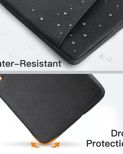 JETech Laptop Sleeve for 15-Inch Notebook, Compatible with MacBook Air 15-Inch M4/M3/M2, MacBook Pro 16-Inch M4/M3/M2/M1, Waterproof Shockproof Case with Accessory Pocket Bag (Black)