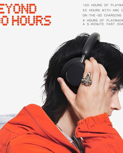 CMF by Nothing Headphone Pro Active Noise Canceling Wireless Headphones Bluetooth 5.4 Over The Ear Headset, 50H ANC Playtime, Bass&Treble Slider, Custom EQ&Spatial Audio, Hi-Res LDAC, Dark Grey