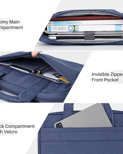 Laptop Shoulder Bag 15.6 16 17.3 Inch for Men Women,Waterproof Computer Carrying Case Messenger Bag Briefcase Work