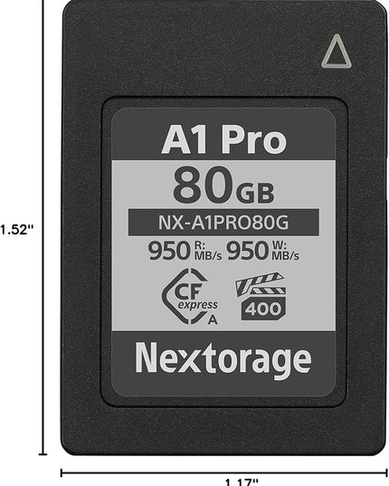 Nextorage Japan CFexpress Type A Card NX-A1PRO 80GB VPG 400 Ultra Fast Read 950MB/s Write 950MB/s
