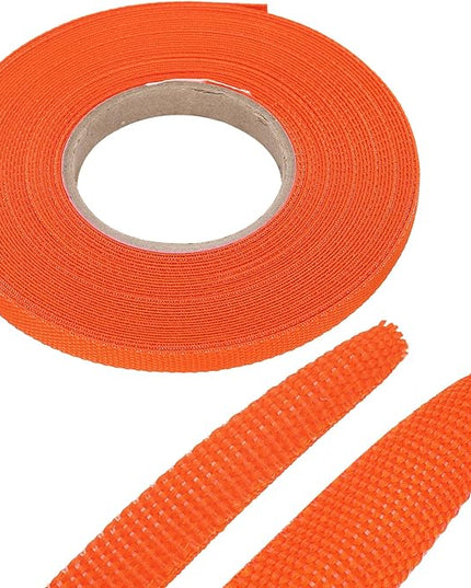 MECCANIXITY Braided Cable Sleeves Heat Shrinkable Fabric Sleeving, 1/4" 40ft Orange 2:1 Ratio Heat Shrinkable Cord Protector for Harness Cable, Network Cable Protection, Cable Management
