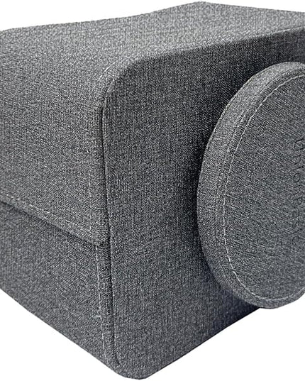 UnionBasic Rotating Desk Organizer, 360 Degree Desk Spinning Caddy, Desktop TV Guide/Mail/Media/Remote Controller Holder Organizer, Grey Linen Texture