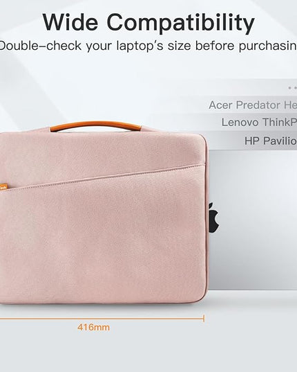 JETech Laptop Sleeve for 13-14Inch MacBook Air/Pro (M5/M4/M3/M2/M1,2020-2025), Waterproof Bag with Portable Handle and Pocket