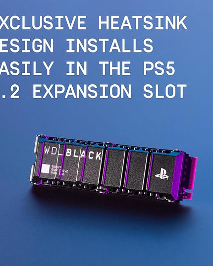 WD_Black 8TB SN850P NVMe M.2 SSD Officially Licensed Storage Expansion for PS5 Consoles, up to 7200MB/s, with heatsink - WDBBYV0080BNC-WRSN