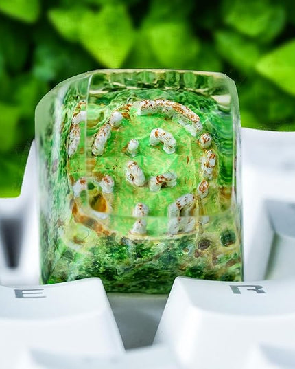 Stonehenge Artisan Keycap R1 SA Profile Custom Ritual Keycaps 1U ESC Handmade Gaming Ritual Resin Key Cap Cherry MX Switch Compatible Mechanical Keyboard Lover Gift
