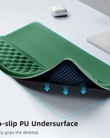 Ospelelf Keyboard Wrist Rest Pad, Comfy Ergonomic Keyboard Stand Riser Holder, Computer Wrist Support Cushion forTyping, Green