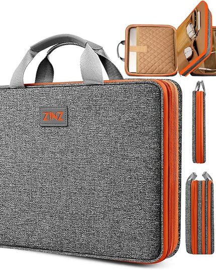 ZINZ Slim Expandable 13 13.3 14 Laptop Case Sleeve Compatible with MacBook Air/Pro 13-14 M1 M2 M3 M4 M5 2021-2023 Pro,13.5 Surface Laptop 4/3,D01G02