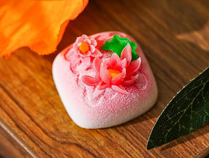 Mid-Autumn Festival Floral Mooncake Artisan Keycap R1 SA Profile Custom Cute Keycaps 1U ESC Handmade Gaming Resin Key Cap Cherry MX Switch Compatible Mechanical Keyboard Lover Gift