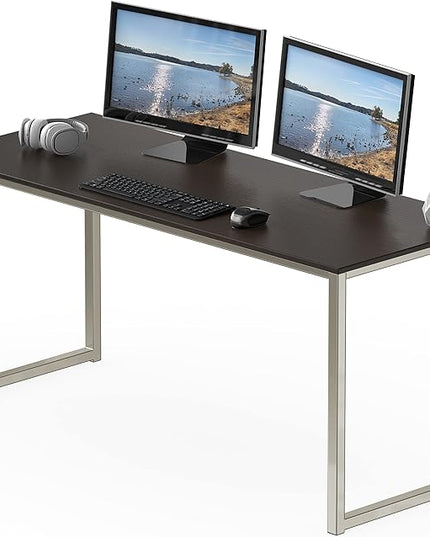 SHW Mission 55-Inch Home Office Computer Desk, Espresso