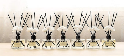 CULTURE & NATURE Reed Diffuser Set 6.7oz (200ml) Apple Pie Scented Diffuser with Sticks Home Fragrance Reed Diffuser for Bathroom Shelf Decor
