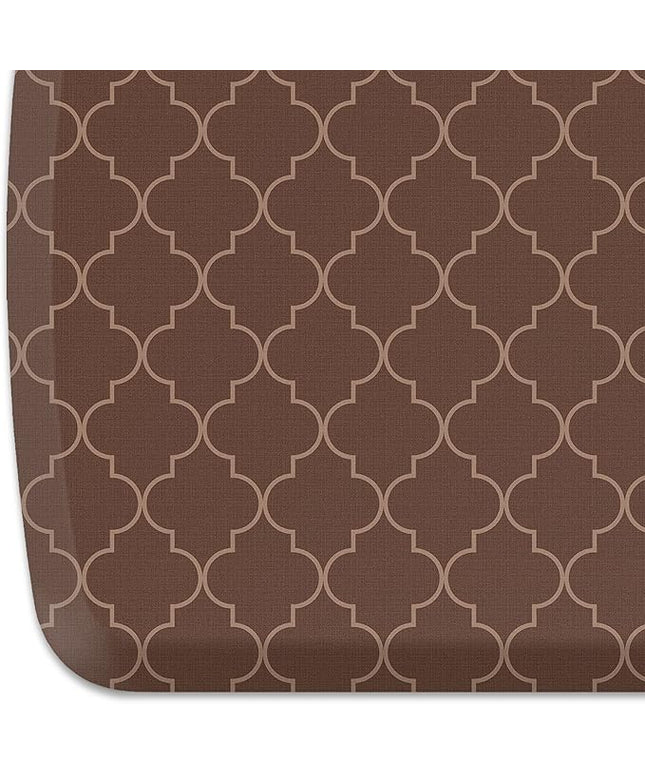 GelPro Elite Premier Anti-Fatigue Kitchen Comfort Floor Mat, 20x72”, Trellis Walnut Stain Resistant Surface with Therapeutic Gel and Energy-return Foam for Health and Wellness
