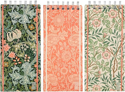 The Gifted Stationery Hardcover Spiral-Bound Notebook Pack - Top-Bound Spiral Notepads - Grocery List Notebook - Office & School Notepads - 8.4 x 3.75 in, 100 Sheets/200 Pages, Pack of 3