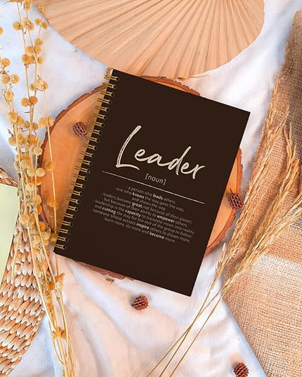 OXW Thank You Gifts for Leader, Meeting Notebook for Work, Appreciation Gift for Mentor Boss Manager, Office Supplies Leadership Gifts, Coffee College Ruled Hardcover Spiral Notebook 5.5 x 8.3