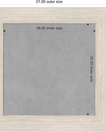 Amanti Art White Framed Magnetic Board 21x21 Small Vision Board for use with Magnets, 100% Metal Sheet to Display Items as Office Decor or for Home Organization in mudroom, Kitchen or Kids Room