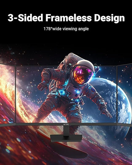KTC 24 Inch FHD 1080P 100Hz Computer Monitor, VA Panel FreeSync PC Gaming Monitor, HDMI VGA Ports, HDR, 4000：1 Contrast, LowBlue Mode, Ergonomic Tilt Eye Care for Home Office