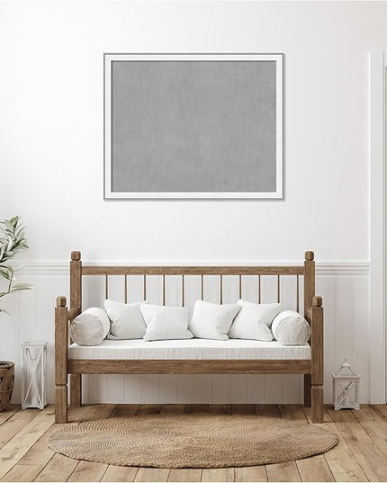 Amanti Art White Framed Magnetic Board 35x43 X-Large Vision Board for use with Magnets, 100% Metal Sheet to Display Items as Office Decor or for Home Organization in mudroom, Kitchen or Kids Room
