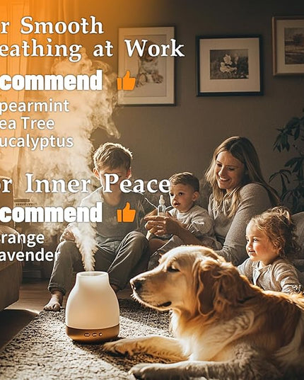 MISIJI Essential Oils for Diffuser for Home, Top 5 Aromatherapy Oils,Candle&Soap Making,10ml（Orange, Lavender, Peppermint, Eucalyptus, Tea Tree）