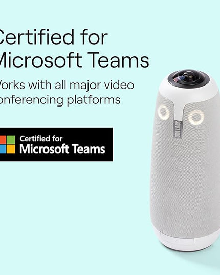 Owl Labs Meeting Owl 3 - 360° 1080p HD Conference Room Camera, AI-Driven Speaker-Tracking, 18-Foot Mic Pickup - Certified for Microsoft Teams - Works with Zoom, Google Meet - Plug & Play Setup