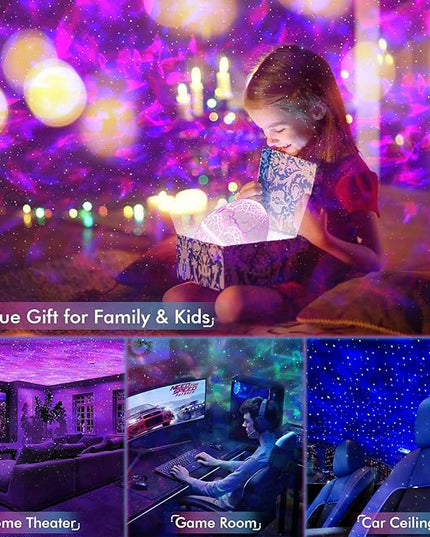 Rossetta Star Projector, Galaxy Projector for Bedroom, LED Night Light Aurora Projector with Bluetooth Speaker, White Noise, Timer and Remote, Room Decor, Gifts for Kids, Adults, Christmas, Birthday