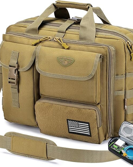 Stypos Tactical Laptop Bag for Men,14inch/15.6inch/17.3inch Messenger Bag Military Shoulder Bag,Flight Work Bags for Pilots