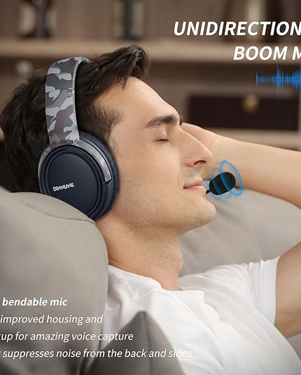BINNUNE Gaming Headset with Mic for PS4 PS5 Xbox Series X|S Xbox 1 PC NS, Wired Gaming Headphones with Microphone for PS 4|5 Xbox1