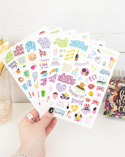 Bloom Daily Planners New Holiday Seasonal Planner Sticker Sheets - Seasonal Sticker Pack - Over 250 Stickers Per Pack!