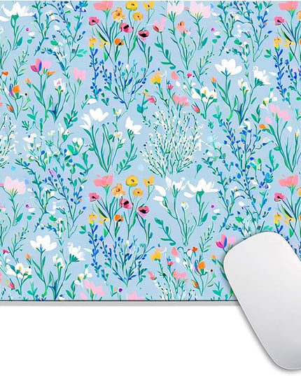 Square Mouse Pad Plants,Personalized Premium-Textured Custom Mouse Mat Design,Washable Mousepad Lycra Cloth,Non-Slip Rubber Base Computer Mouse Pads for Wireless Mouse