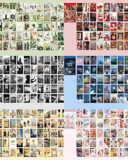 12 Sets 600 Sheets Washi Stickers for Journaling, Daily Quote Flower Nature Travel Stickers Vintage Aesthetic Scrapbook Sticker Set for Bullet Journal Art Diary Card Craft Gifts Planner Notebook