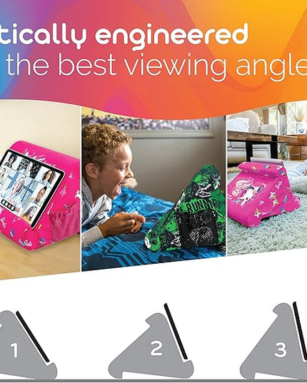 Flippy Original Tablet Pillow Stand & iPad Holder, Gift for Book Lovers & Readers, Multi-Angle Stand with Storage for Lap, Desk & Bed, Compatible with Kindle, Fire, iPad & Samsung, Barbie